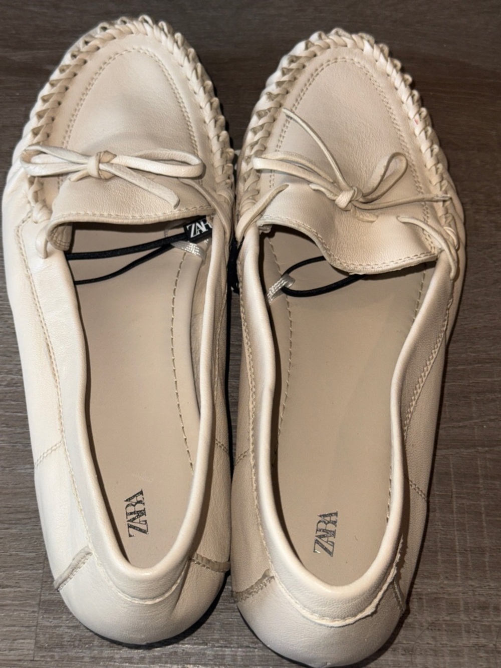 Zara Gathered Soft Leather Loafers (NWT) - Picture 15 of 15